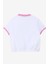 Ekru Kız Çocuk Polo Yaka Relaxed Baskılı T-Shirt C4SG-TST4180 2