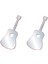 AYNALI DUVAR ÇIKARTMA STICKER DEKORATİF DUVAR KAĞIDI,SÜS İKİ ADET GİTAR ŞEKİLLİ 34X15X0,6CM 2