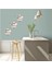 AYNALI DUVAR ÇIKARTMA STICKER DEKORATİF DUVAR KAĞIDI,SÜS İKİ ADET ÇAYDANLIK ŞEKİLLİ 20X15X0,6CM 1