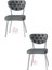 Simge Metal Sandalye Renkli Ayak 2 Li Set Cafe,restaurant,mutfak,salon,yemek Odası Sandalyesi 1