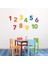 DUVAR ÇIKARTMA STICKER DEKORATİF DUVAR KAĞIDI,SÜS RAKAMLI DESEN PVC 48X33X0,5CM 5