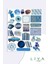 Blue Temalı Sticker Planner Ajanda Bullet Journal Için Uygun Set 1