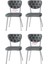 Simge Metal Sandalye Renkli Ayak 4 Lü Set Cafe,restaurant,mutfak,salon,yemek Odası Sandalyesi 1
