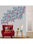 DUVAR ÇIKARTMA STICKER DEKORATİF DUVAR KAĞIDI,SÜS İKİ ADET RENKLİ KARELİ PVC 48X33X0,5CM 1