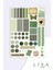 Green Planner Sticker Planner Ajanda Bullet Journal Için Uygun Set 1
