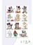 Sevimli Kedi Sticker Planner Ajanda Bullet Journal Için Uygun Set 1