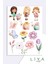 Baby Flower Sticker Planner Ajanda Bullet Journal Için Uygun Set 1