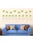 DUVAR ÇIKARTMA STICKER DEKORATİF DUVAR KAĞIDI,SÜS İKİ ADET YEŞİL ÇİÇEKLİ PVC 48X33X0,5CM 1