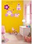 DUVAR ÇIKARTMA STICKER DEKORATİF DUVAR KAĞIDI,SÜS İKİ ADET PRENSES DESENLİ PVC 70X50X0,5CM 1