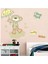 DUVAR ÇIKARTMA STICKER DEKORATİF DUVAR KAĞIDI,SÜS İKİ ADET SEVİMLİ AYI DESENLİ PVC 70X50X0,5CM 1