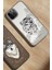 iPhone 15 Pro Uyumlu Kılıf 3Boyutlu PU Deri Savanna İçi Süet Kapak - Snow Leopard Siyah 2