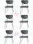 Simge Metal Sandalye Renkli Ayak 6 Lı Set Cafe,restaurant,mutfak,salon,yemek Odası Sandalyesi 1