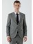 Erkek Siyah Patara Desenli Slim Fit Takım Elbise 4