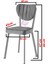 Esinti Metal Sandalye Renkli Ayak 6 Lı Set Cafe,restaurant,mutfak,salon,yemek Odası Sandalyesi 4