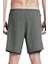 Pro Mens Dri Fit 7" Phenom 2 In 1 Running Shorts Ikisi Bir Arada Taytlı Koşu Şortu Gri 3