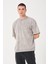 Erkek Bisiklet Yaka Oversize Yıkamalı T-Shirt 2