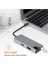 Macbook Uyumlu Type-C To 4K 1080P Hd HDMI 1000 Mbps Gigabit Ethernet RJ45 Pd Sd Kart 2* USB 3.0 VGA 8ın1 Çevirici Hub Adaptör 4