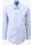 Slim Fit Italyan Yaka Mavi Erkek Gömlek BBSS24MSH015 1