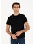 Erkek Siyah Slim Fit Bisiklet Yaka Basic T-Shirt 50284773-VR046 3