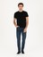 Erkek Siyah Slim Fit Bisiklet Yaka Basic T-Shirt 50284773-VR046 4