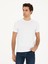 Erkek Beyaz Slim Fit Bisiklet Yaka T-shirt 50284773-VR013 1