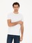 Erkek Beyaz Slim Fit Bisiklet Yaka T-shirt 50284773-VR013 3