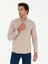 Erkek Bej Slim Fit Uzun Kollu Gömlek 50279988-VR011 3