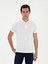 Erkek Beyaz Slim Fit Polo Yaka Merserize T-shirt 50284772-VR013 1