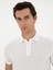 Erkek Beyaz Slim Fit Polo Yaka Merserize T-shirt 50284772-VR013 2