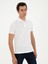 Erkek Beyaz Slim Fit Polo Yaka Merserize T-shirt 50284772-VR013 3