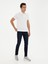 Erkek Beyaz Slim Fit Polo Yaka Merserize T-shirt 50284772-VR013 4
