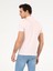Erkek Pembe Polo Yaka Slim Fit Basic Merserize T-shirt 50265364-VR050 5