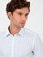 Erkek Beyaz Slim Fit Uzun Kollu Gömlek 50255635-VR013 2