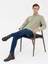 Erkek Su Yeşili Slim Fit Uzun Kollu Gömlek 50257239-VR048 5