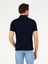 Erkek Lacivert Polo Yaka Slim Fit Basic Merserize T-shirt 50265364-VR033 5