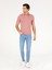 Erkek Pudra Polo Yaka Slim Fit Basic Merserize T-shirt 50265364-VR042 4