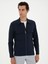 Erkek Lacivert Slim Fit Fermuarlı Ceket Gömlek 50285629-VR033 3