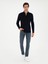 Erkek Lacivert Slim Fit Pamuk Karışımlı Gömlek 50287865-VR033 4