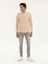 Erkek Turuncu Slim Fit Pamuk Karışımlı Çizgili Gömlek 50284424-VR051 4