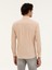 Erkek Turuncu Slim Fit Pamuk Karışımlı Çizgili Gömlek 50284424-VR051 5