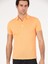 Erkek Turuncu Polo Yaka Slim Fit Basic Merserize T-shirt 50265364-VR181 2