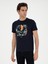 Erkek Lacivert Slim Fit Bisiklet Yaka T-shirt 50284398-VR033 1