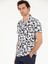 Erkek Siyah Slim Fit Keten Karışımlı Kısakol Gömlek 50265490-VR046 3