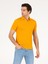 Erkek Koyu Sarı Polo Yaka Slim Fit Basic Merserize T-shirt 50265364-VR094 1