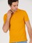 Erkek Koyu Sarı Polo Yaka Slim Fit Basic Merserize T-shirt 50265364-VR094 2