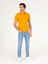Erkek Koyu Sarı Polo Yaka Slim Fit Basic Merserize T-shirt 50265364-VR094 4