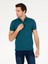 Erkek Zümrüt Polo Yaka Slim Fit Basic Merserize T-shirt 50265364-VR055 2