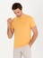 Erkek Hardal Bisiklet Yaka Slim Fit T-Shirt 50265869-VR072 4