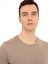 Erkek Vizon Bisiklet Yaka Slim Fit Basic Merserize T-shirt 50250321-VR052 2