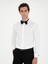 Erkek Beyaz Slim Fit Pamuk Karışımlı Manşetli Smokin Gömlek 50287298-VR013 3